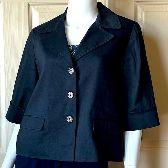 Elie Tahari - women’s linen jacket (Size S) - Picture 2 of 4